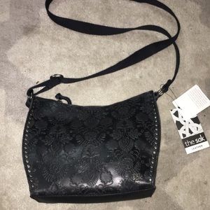 The Sak branded bag, black genuine leather